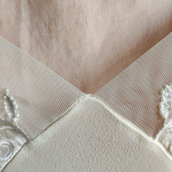 Victoria's Secret Sheer White Silk Top - Picture 5 of 9